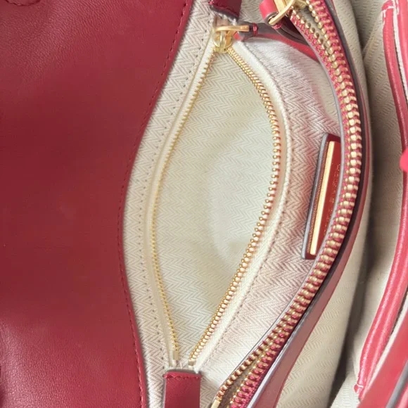 Tory Burch Red Quilted Women's Bag